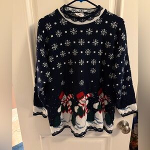 Vintage snowman holiday sweater